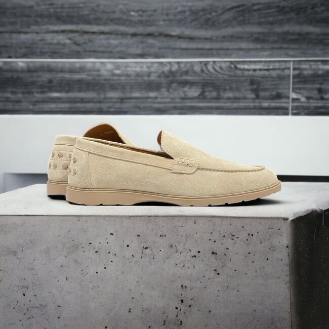 Tan/Camel  Sigotto Suede Leather Loafers