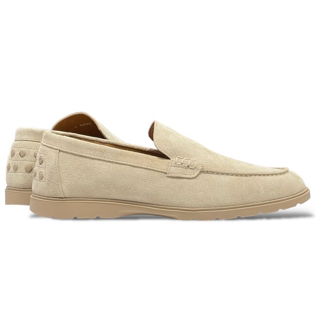 Sigotto Uomo Tan/Ouatmeal Color, Sigotto Suede Leather Loafers