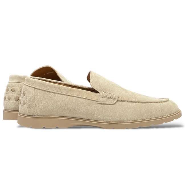 Tan/Camel  Sigotto Suede Leather Loafers