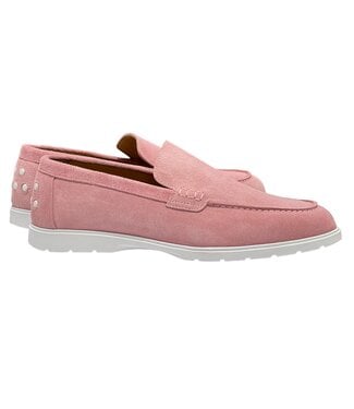 Sigotto Uomo Pink Sigotto Suede Leather Loafers