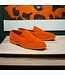 Sigotto Uomo Orange Safety Sigotto Calfskin Suede Leather Loafers