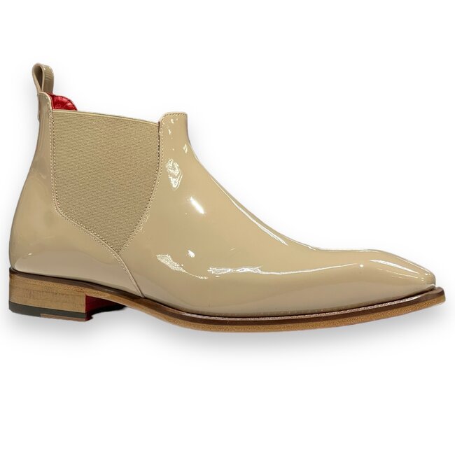 Emilio Franco Emilio Franco Leonardo Patent Leather Boot Antique Beig