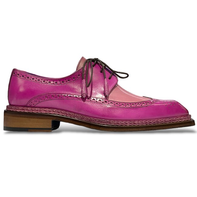 Pink wingtip shoes best sale