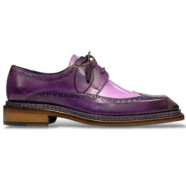 Emilio Franco Emilio Franco Calfskin Shoes Wingtip EF436 Purple Lavender