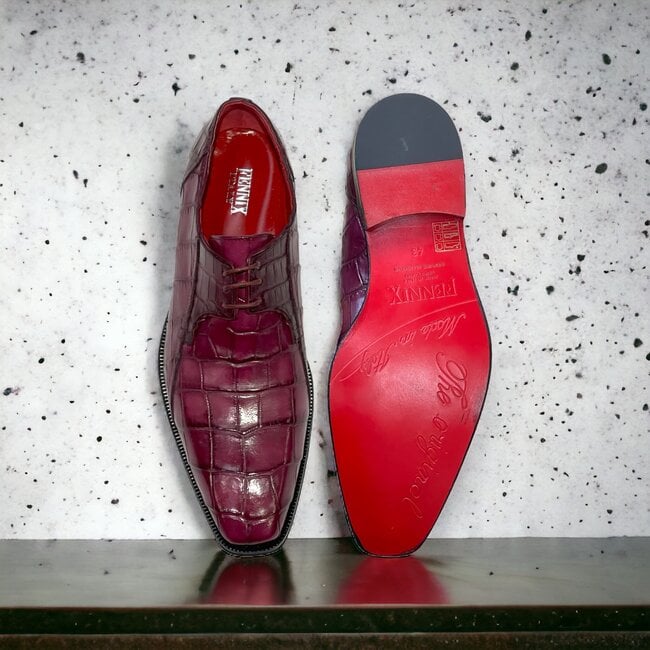 Fennix Logan Men's Shoes, Genuine Alligator Exotic Oxfords (FX1035)