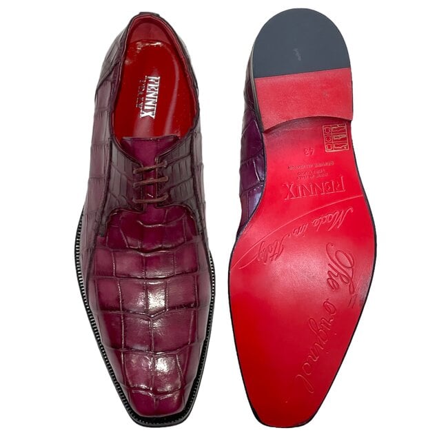 Fennix Logan Men's Shoes, Genuine Alligator Exotic Oxfords (FX1035)