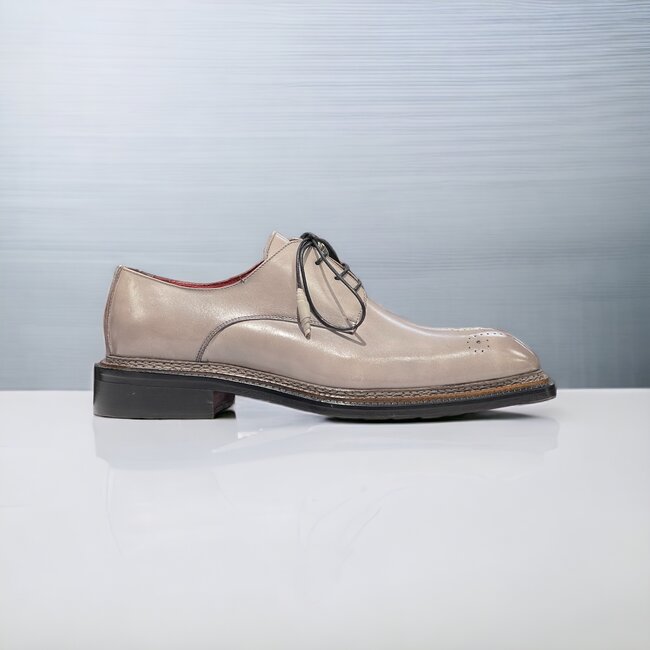 Emilio Franco Men's Shoes  Calf-Skin Leather Oxfords (EF1166)  Gray