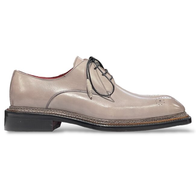 Emilio Franco Men's Shoes  Calf-Skin Leather Oxfords (EF1166)  Gray