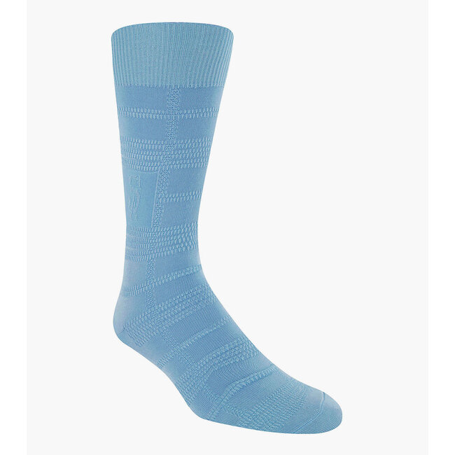 Stacy Adams Tonal Plaid Men's Crew Dress Socks