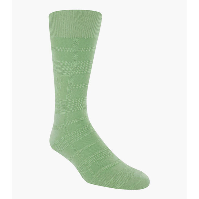 Stacy Adams Tonal Plaid Men's Crew Dress Socks