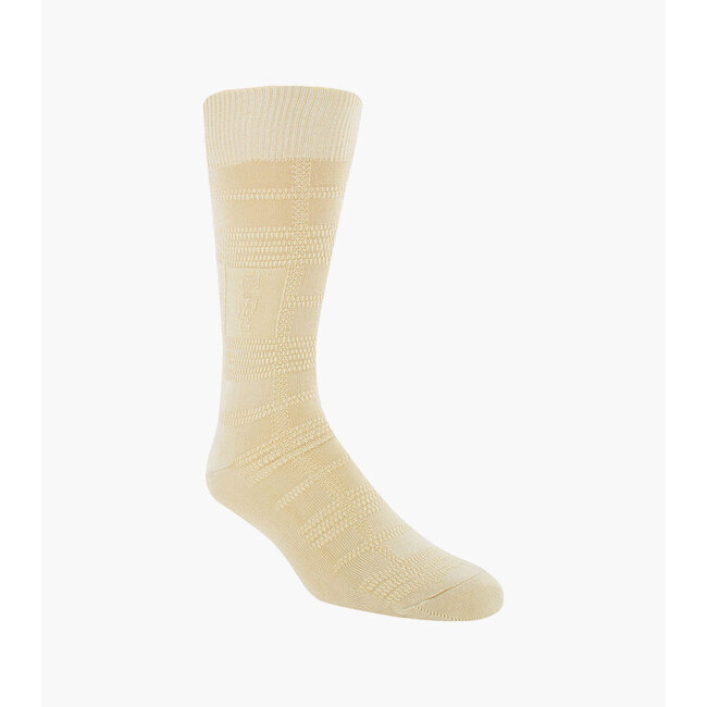 Stacy Adams Tonal Plaid Men's Crew Dress Socks