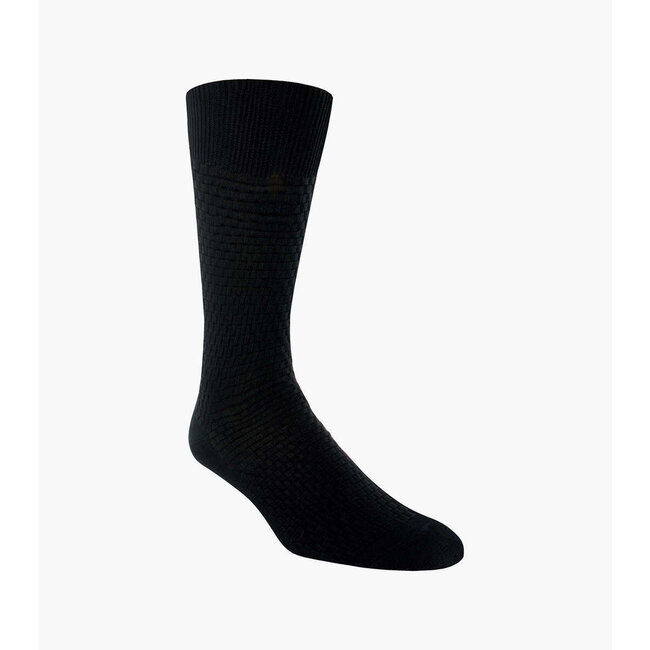 Stacy Adams Tonal Plaid Men's Crew Dress Socks