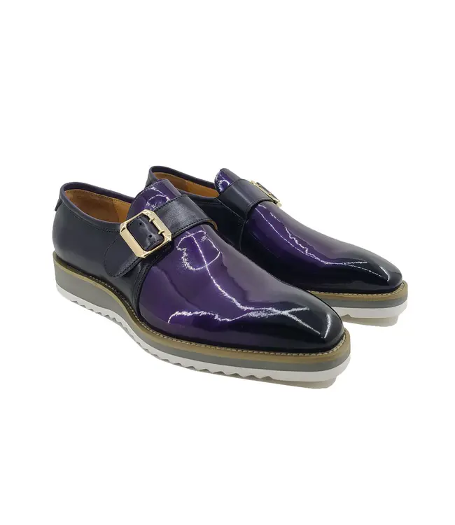 Carrucci Patent Leather slip on Monkstrap KS515-38P
