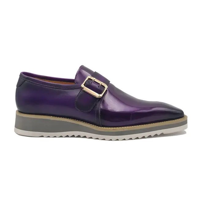 Carrucci Patent Leather slip on Monkstrap KS515-38P