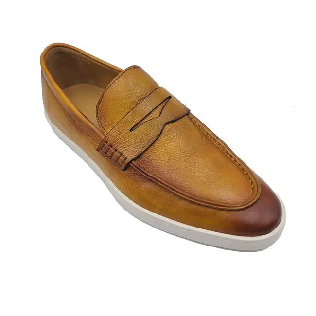 Carrucci Patina Burnished Penny Loafer Sneaker