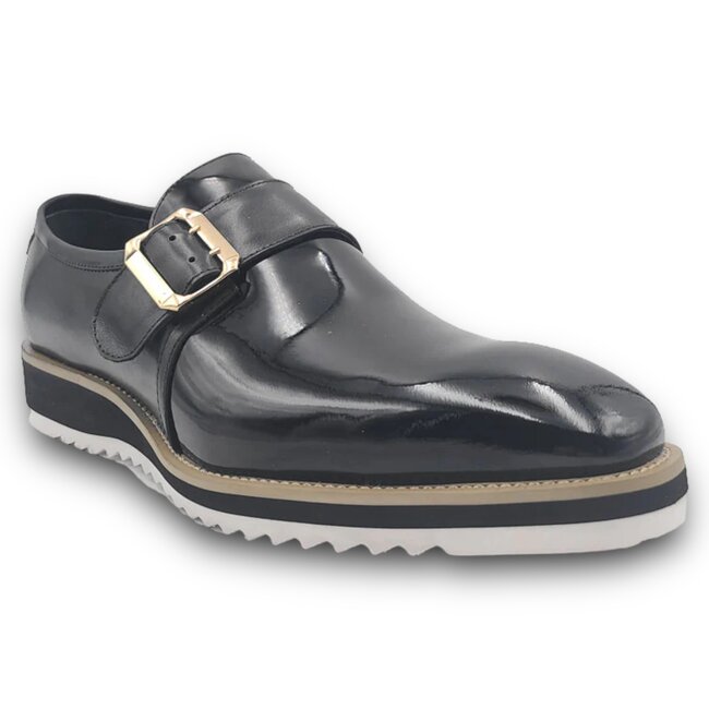 Carrucci Patent Leather slip on Monkstrap "KS515-38P"