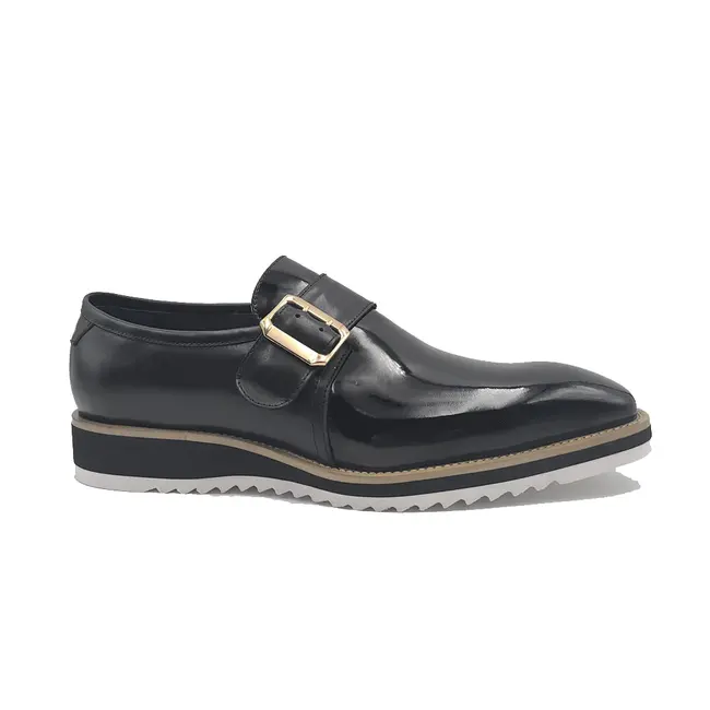 Carrucci Patent Leather slip on Monkstrap "KS515-38P"