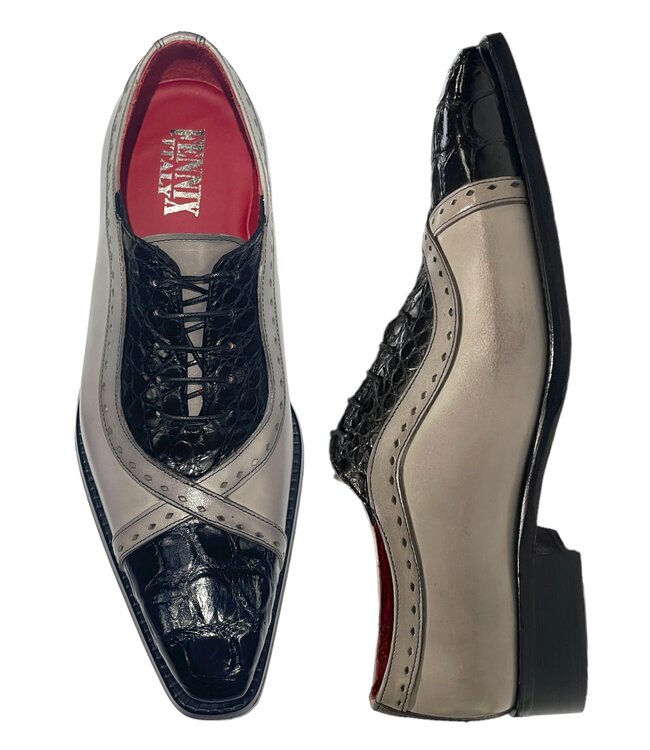Fennix Fennix "Brandon" Genuine Alligator/ Calf Leather Shoes