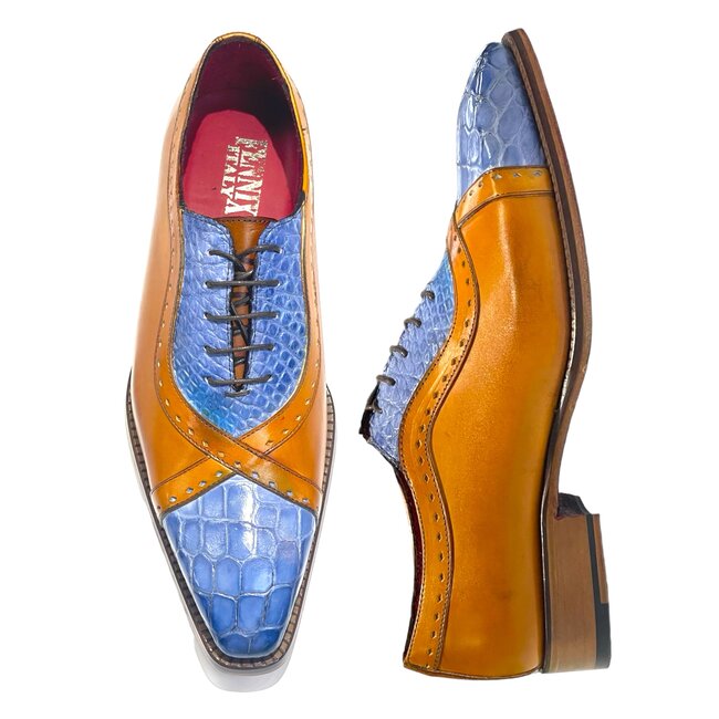 Fennix "Brandon" Genuine Alligator/ Calf Leather Shoes