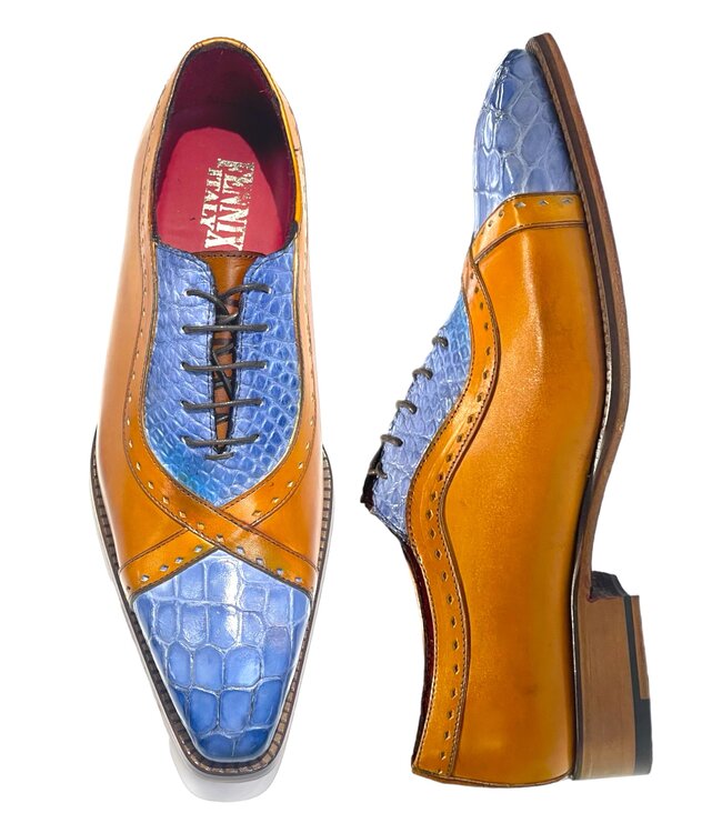 Fennix Fennix "Brandon" Genuine Alligator/ Calf Leather Shoes
