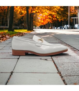 Carrucci Signature Horse Bit Calfskin Patent Leather Loafer 'KS509-28PG'