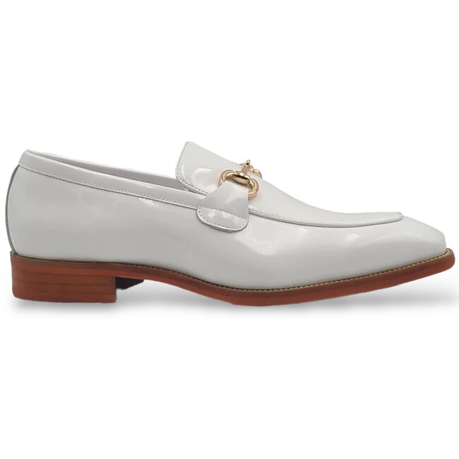Carrucci Signature Horse Bit Calfskin Patent Leather Loafer 'KS509-28PG'