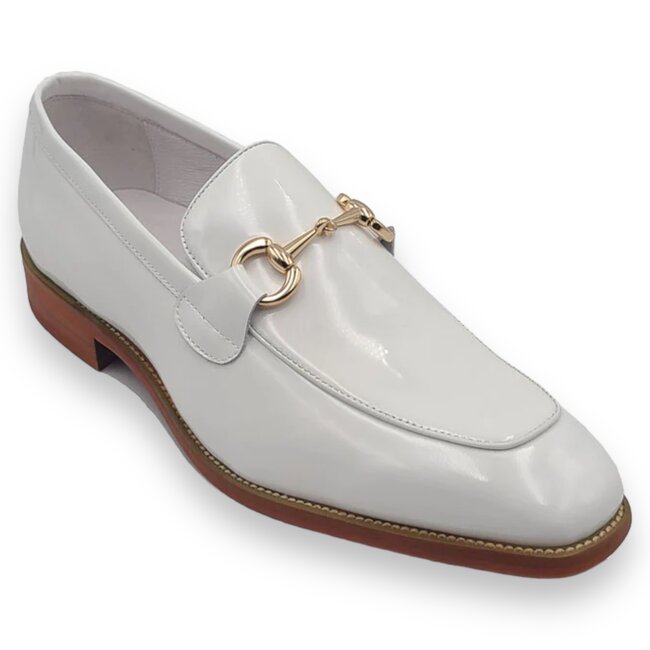 Carrucci Signature Horse Bit Calfskin Patent Leather Loafer 'KS509-28PG'