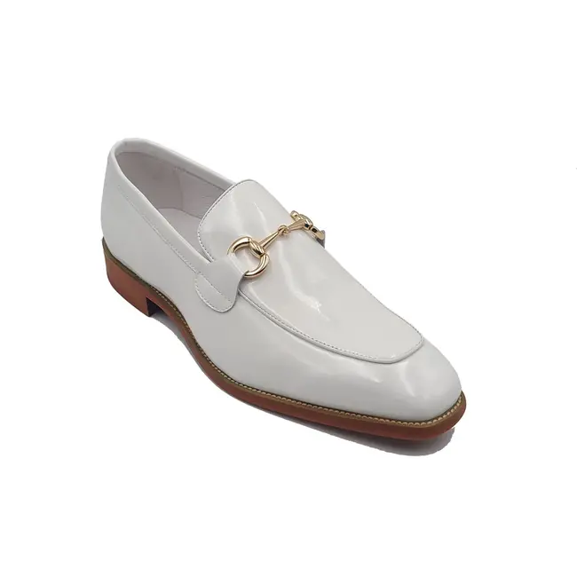 Carrucci Signature Horse Bit Calfskin Patent Leather Loafer 'KS509-28PG'