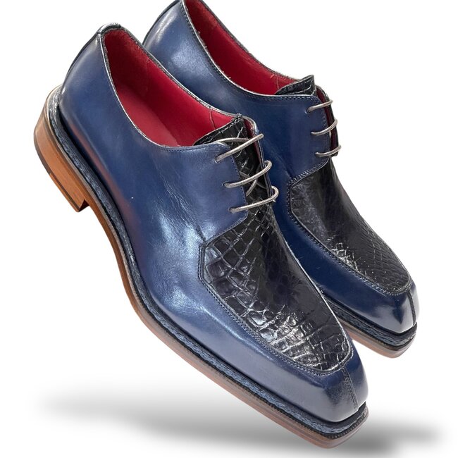 Fennix Genuine Alligator Square Split-Toe Shoe ''MARCUS"