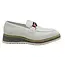 Carrucci Carrucci Loafer Black Leather Men's Slip On Silver Buckle