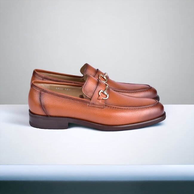 Corrente C001104-5844 Deer Skin Buckle Loafer