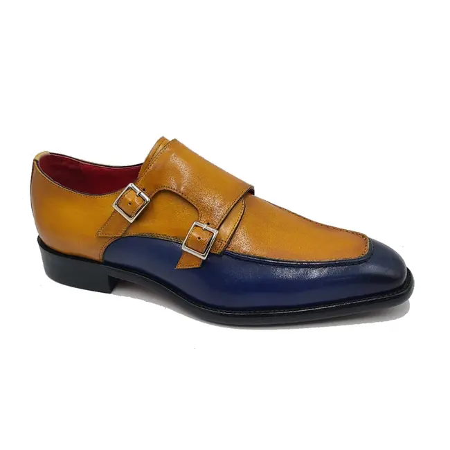 Carrucci Double Monk Two Tone Loafer "KS509-45T"