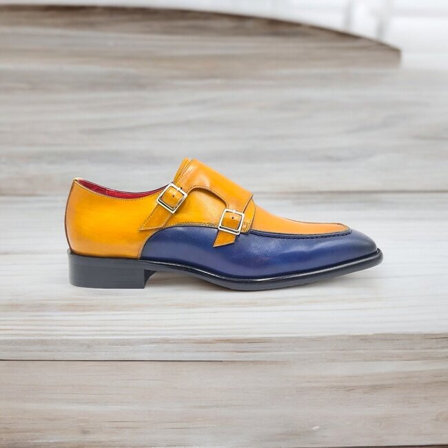Carrucci Double Monk Two Tone Loafer "KS509-45T"