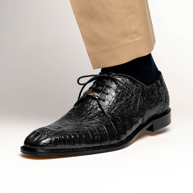 Belvedere Genuine Alligator Shoes Chapo - Black