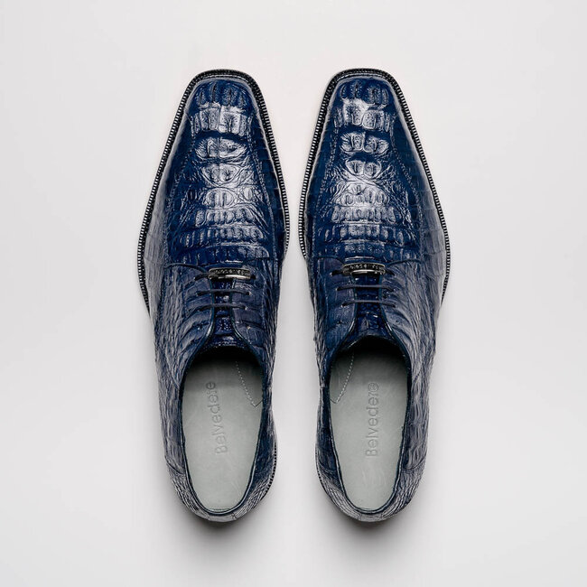 Belvedere Genuine Alligator Shoes Chapo - Black