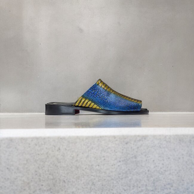 Emilio Franco sandal shoes Genuine Calf-Skin Snake/Print/