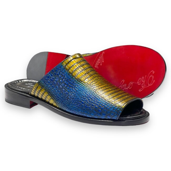 Emilio Franco sandal shoes Genuine Calf-Skin Snake/Print/