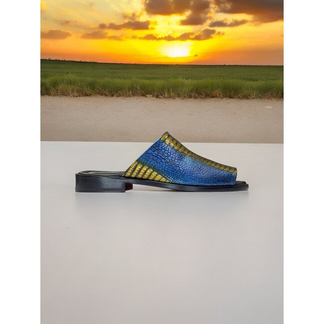 Emilio Franco sandal shoes Genuine Calf-Skin Snake/Print/