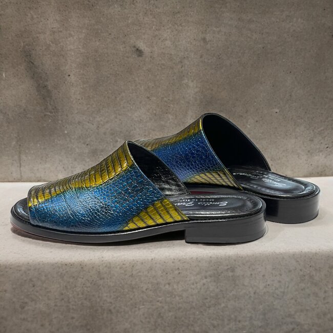 Emilio Franco sandal shoes Genuine Calf-Skin Snake/Print/