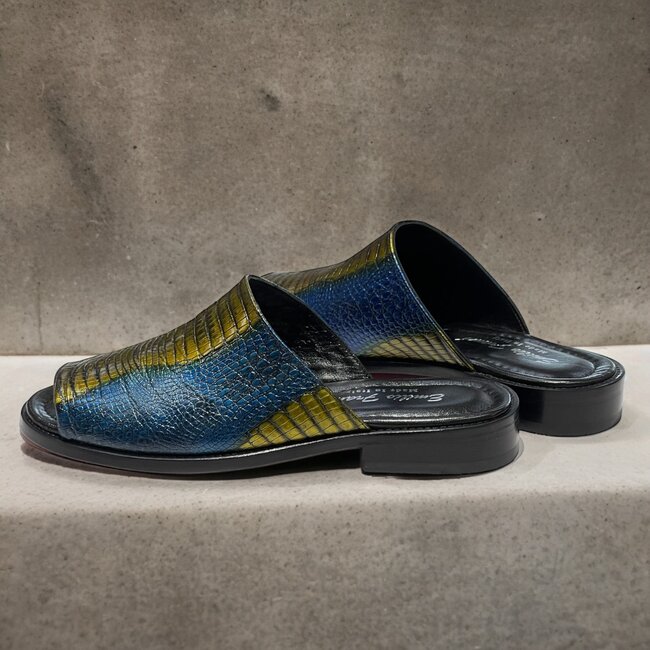 Emilio Franco sandal shoes Genuine Calf-Skin Snake/Print/