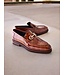 Corrente "C0001204- 7249" loafer with silver buckle - Brown-Rogan