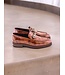 Corrente "C0001204- 7249" loafer with silver buckle - Brown-Rogan