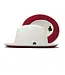 Bruno Capelo Empire Collection Straw Red Bottom Fedora Hat Snap Brim