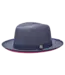 Bruno Capelo Empire Collection Straw Red Bottom Fedora Hat Snap Brim