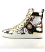 FI-2421 White High Top Sneaker Encore by Fiesso