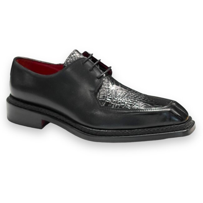 Fennix Fennix Genuine Alligator Square Split-Toe Shoe ''MARCUS"