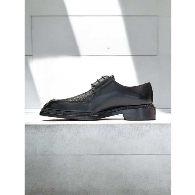 Fennix Genuine Alligator Square Split-Toe Shoe ''MARCUS"