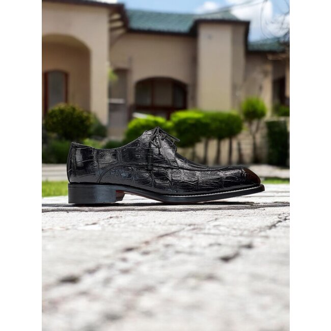 Fennix “Benjamin” Genuine Alligator Shoes Black
