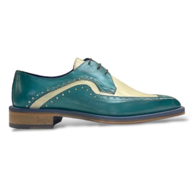 Emilio Franco Combination Calf-Skin Leather Derby Oxfords (EF674)