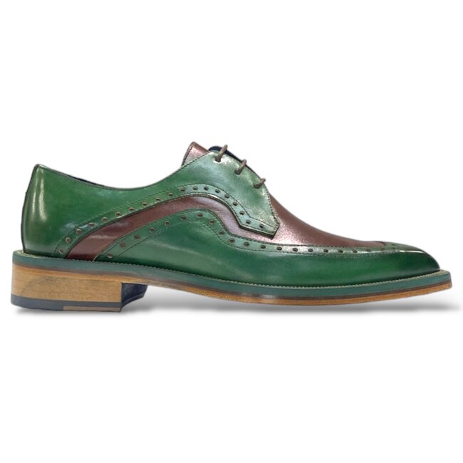 Emilio Franco Combination Calf-Skin Leather Derby Oxfords (EF674)